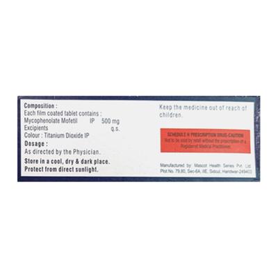 MYCOTEN M 500 Tablet 10's - Auto Immune Disease-Imm