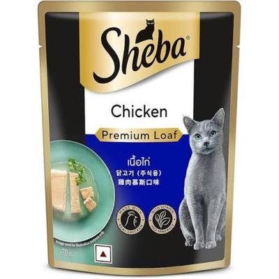 Sheba Fine Food For Cats - Chicken Premium Loaf (Pack of 70 gm x 28) 1's - Petfood