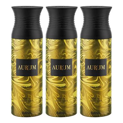 Ajmal Aurum Deodorant Spray - For Women (Pack Of 3) 200 ml - Women Perfumes (Edt/Edp)