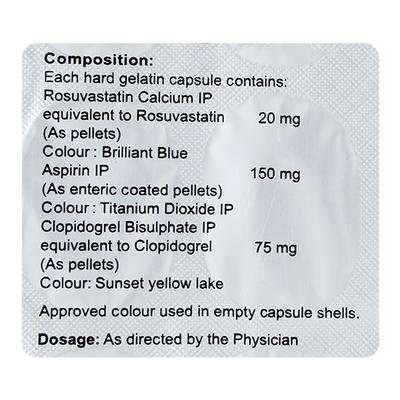 ROSUTOR GOLD 20/150 Capsule 15's - High Cholesterol-Dys