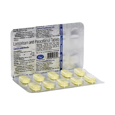 Lexicam 8/325mg Tablet 10'S - Pain relief-Nsa