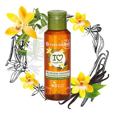 Yves Rocher Concentrated Shower Gel Bourbon Vanilla 100 ml - Shower Gels & Body Wash