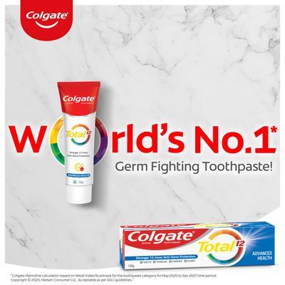 Colgate-Palmolive,Colgate Total Whole Mouth Health, Antibacterial Toothpaste (Advanced Health) 120 gm - Toothpaste