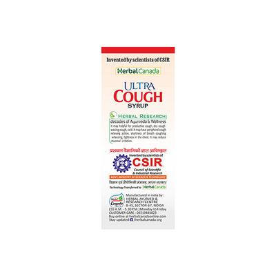 Herbal Canada Ultra Cough Syrup 200 ml - Cough & Cold (Ayush)