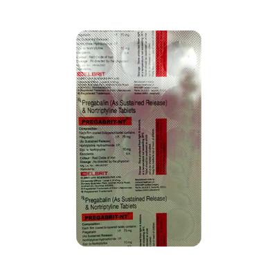 PREGABRIT NT Tablet 15's - Neuropathic Pain-Dru