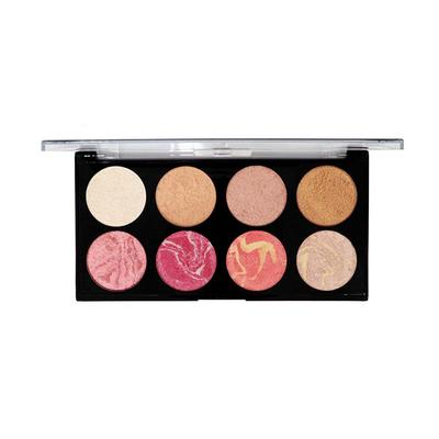 Half N Half HD Pro Blush and Highlight Palette 01 18gm - Face Palettes