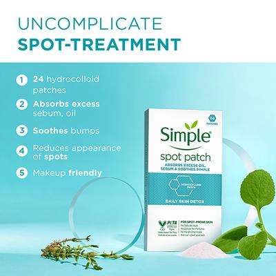 Simple Daily Skin Detox Spot Patch 48 gm - Masks & Peels