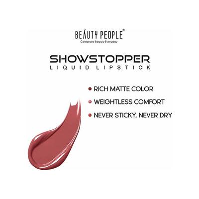Beauty People Showstopper Liquid Lip Color with Spf 15 and Vit E 23 Sexy 4 ml - Liquid Lipsticks