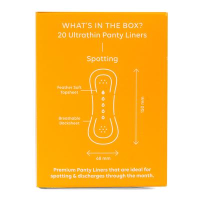 LAIQA Premium Ultrathin Panty Liners (Pack of 2 X 20) - Panty Liners