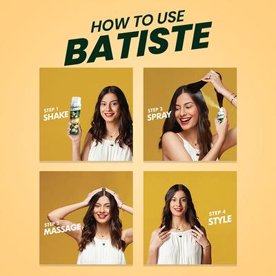 Batiste Naturally Green Tea & Chamomile Dry Shampoo 200 ml - Dry Shampoos & Conditioners