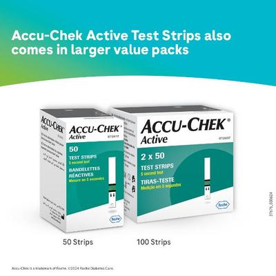 Accu-Chek Active Test Strip 25's - Blood Glucose Monitors/Strips