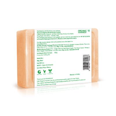 Organic Harvest Luxurious Bathing Bar - Apricot Scrub Soap Bar for Clear Skin, Scrub Soap Bar 125 gm - Soaps