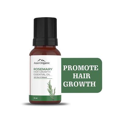 Aravi Organic 100% Pure Natural Rosemary Essential Oil For Hair Growth and Nourish Skin 10 ml - Essential Oils