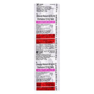 Olmetor CH 40mg Tablet 10'S - Hypertension-Ang
