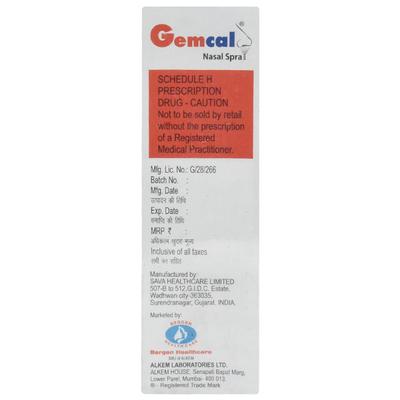 Gemcal Nasal Spray 3.7ml - Osteoporosis-Age