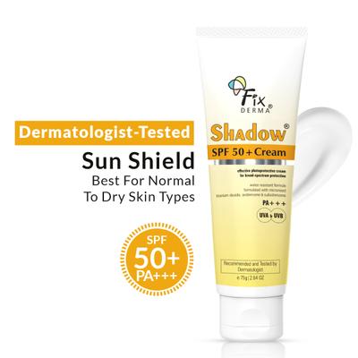 Fixderma Shadow SPF 50+ Sunscreen Cream 75 gm - Face Sunscreen