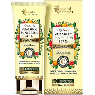 ORIENTAL BOTANICS NATURE VITAMIN C SUNSCREEN SPF 50 100ML+ VITAMIN C FACE SERUM 20ML 1's - Body Sunscreen