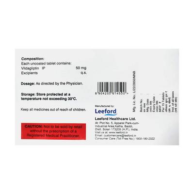 VIDADEB 50 Tablet 15's - Diabetes-Ant