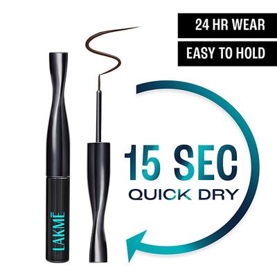 Lakme 9 to 5 Eyeconic Liquid Eyeliner Medium Brown 4.5 ml - Eyeliners