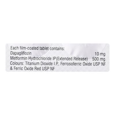 DAPEFY M XR 10/500 Tablet 7's - Diabetes-Ant