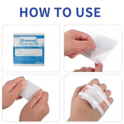 Wellness Kramson Gauze Swab (5 Cm x 5 Cm x 12 Ply) 4's - Cotton Wool & Swabs