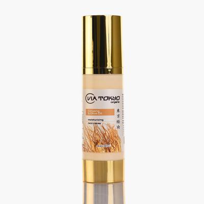 VIA TOKYO ORGANIC Ginseng & Olive Oil Face Cream, Moisturizing, No Sulphates, No Paraben 50 ml - Face Creams