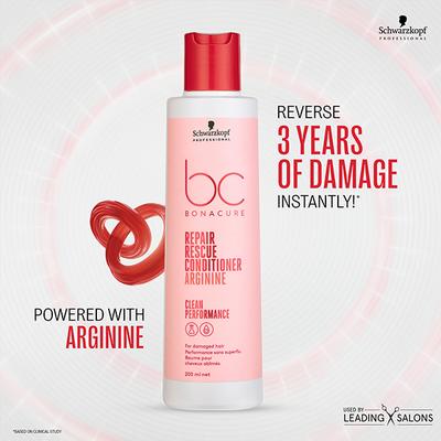 Schwarzkopf Professional Bonacure Repair Rescue Conditioner with Arginine,with Vegan Keratin 200 ml - Conditioners
