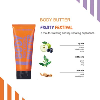 MADES Recipes Fruity Festival Tube Body Butter 200 ml - Shower Gels & Body Wash