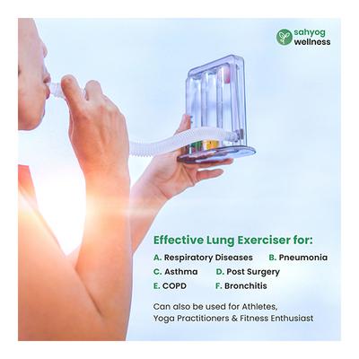Sahyog Wellness Respiratory Three Balls Breathing Lung Exerciser - One Tube - Respiratory Care Devices