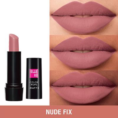 Elle 18 Color Pops Matte Lipstick N51 Nude Fix 4.3 gm - Lipsticks