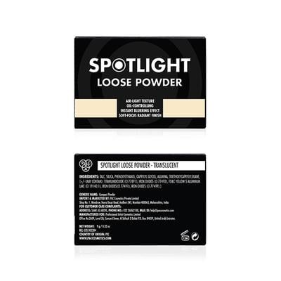 PAC Spotlight Loose Powder Translucent 9 gm - Setting Spray