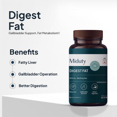 Miduty Digest Fat Capsule 60's - Digestive Health