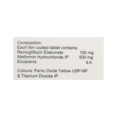 SGLTR M 500mg Tablet 10's - Diabetes-Ant