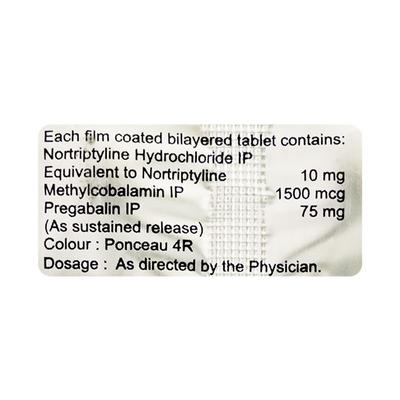 GABAFIX NT Tablet 10's - Neuropathic Pain-Dru