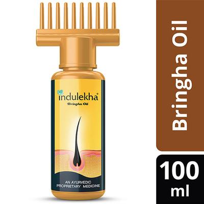 Indulekha Bringha Oil, Reduces Hair Fall and Grows New Hair, 100% Ayurvedic Oil 100 ml - Hair Oils