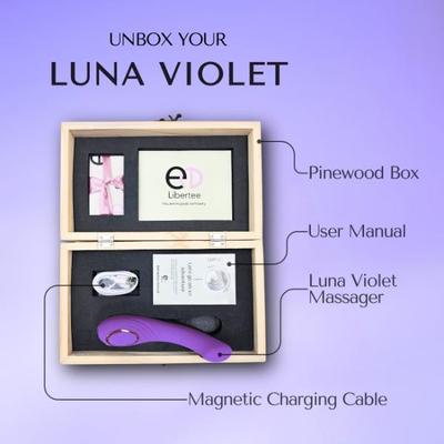 Libertee Premium Curved Rechargeable Massager 12 Modes Violet 1's - Massagers And Vibrators