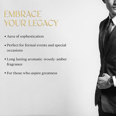 Nisara The Legend Perfume Long-Lasting Fragrance Aromatic Woody Amber Eau De Parfum 50 ml - Men Perfumes (Edt/Edp)