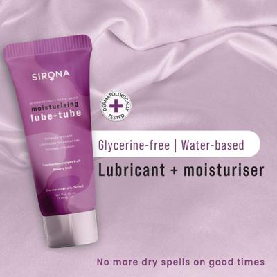 Sirona Glycerine Free Water Based Moisturising Lube Tube 50 ml - Intimate Care