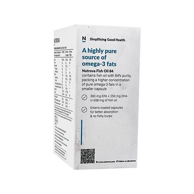 NUTROVA FISH OIL 84 Softgel 4X15's - Supplements-Sup