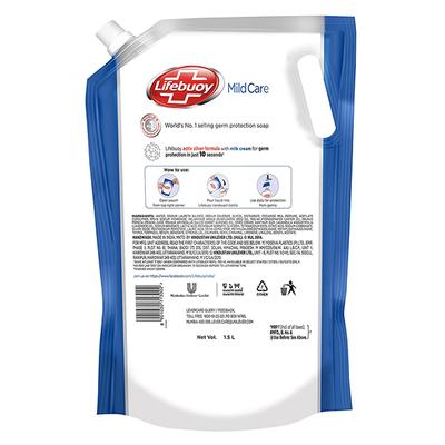 Lifebuoy Mild Care Handwash Refill- For All Skin Types 1500 ml - Hand Wash & Soaps