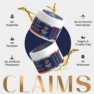 Wildly Pure Serene Hair Mask for Deep Conditioning Smoothening 12 Oils Plant Keratin Toxin 20 200 ml - Hair Masks & Packs