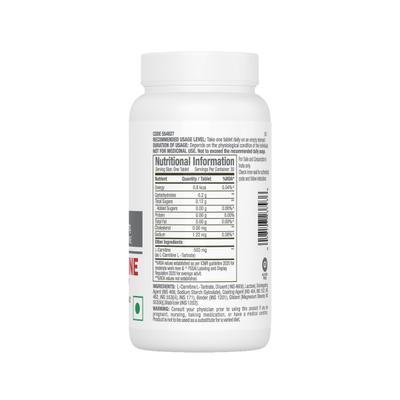 GNC Pro Performance L-Carnitine 500 mg Capsule 60's - Amino Acids
