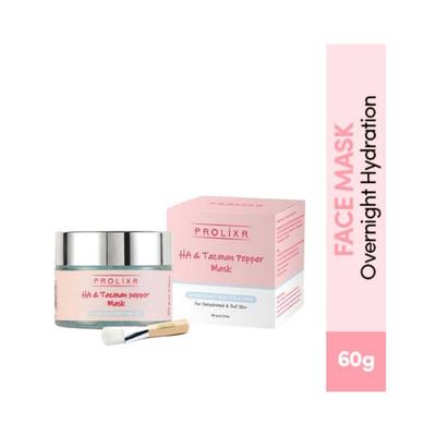 Prolixr Hyaluronic Acid and Tazman Pepper Overnight Rehydration Mask 60 gm - Masks & Peels