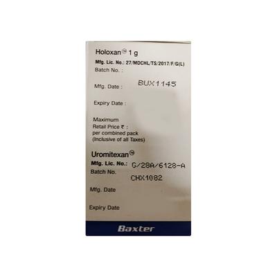 Holoxan With Uromitexan 1gm Injection 3X2ml - Cancer Oncology-Cyt