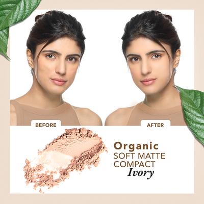 Organic Harvest Soft Matte Compact - Ivory 9 gm - Compact Powder