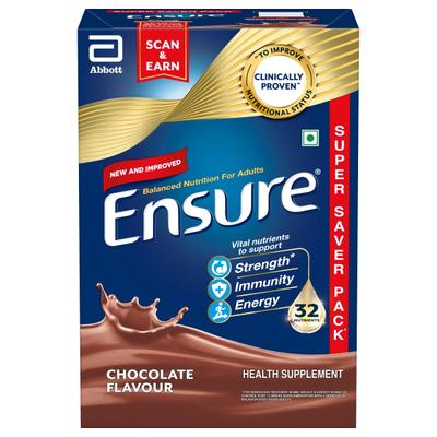 Ensure Nutritional Powder Chocolate Flavour (Refill Pack) 950 gm (se) - Daily Health Drinks