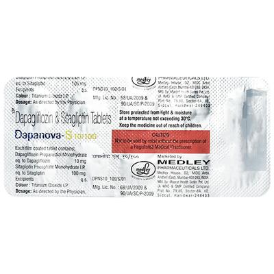 DAPANOVA S 10/100 Tablet 10's - Diabetes-Ant