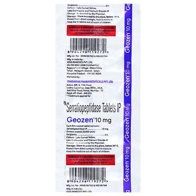 GEOZEN 10mg Tablet 10's - Pain relief-Nsa