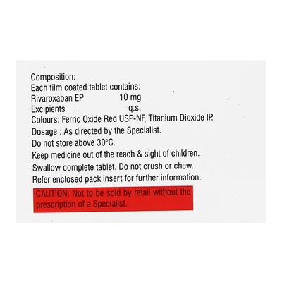 RIVAFLO 10 Tablet 10's - Blood Clot-Ant