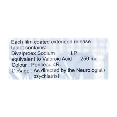 Divarus ER 250mg Tablet 10'S - Epilepsy/Convulsion-Ant
